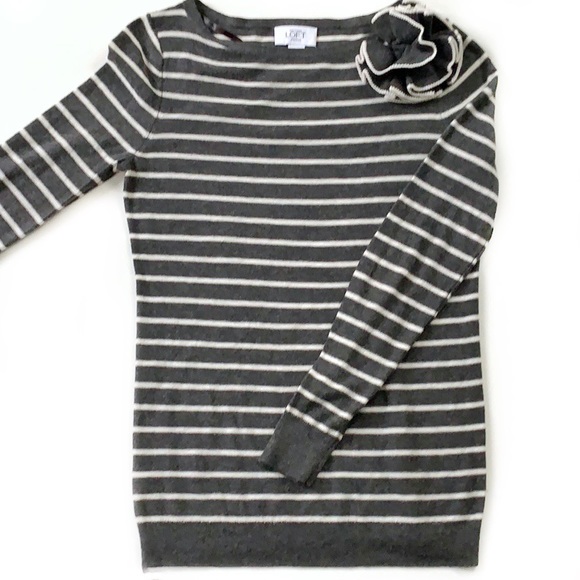 LOFT Sweaters - Ann Taylor LOFT • Wool Blend Striped Sweater